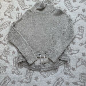 Sweaty Betty Gray Cowl Neck Sweater